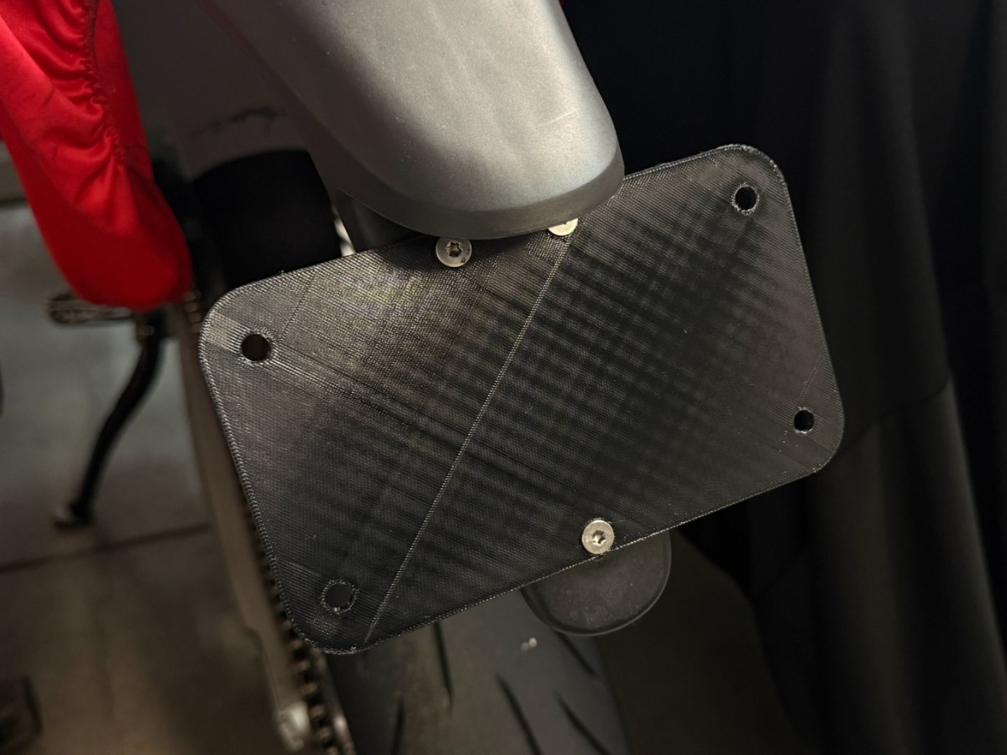 Stark Varg EX Numberplate Holder — TPU 3D Printed